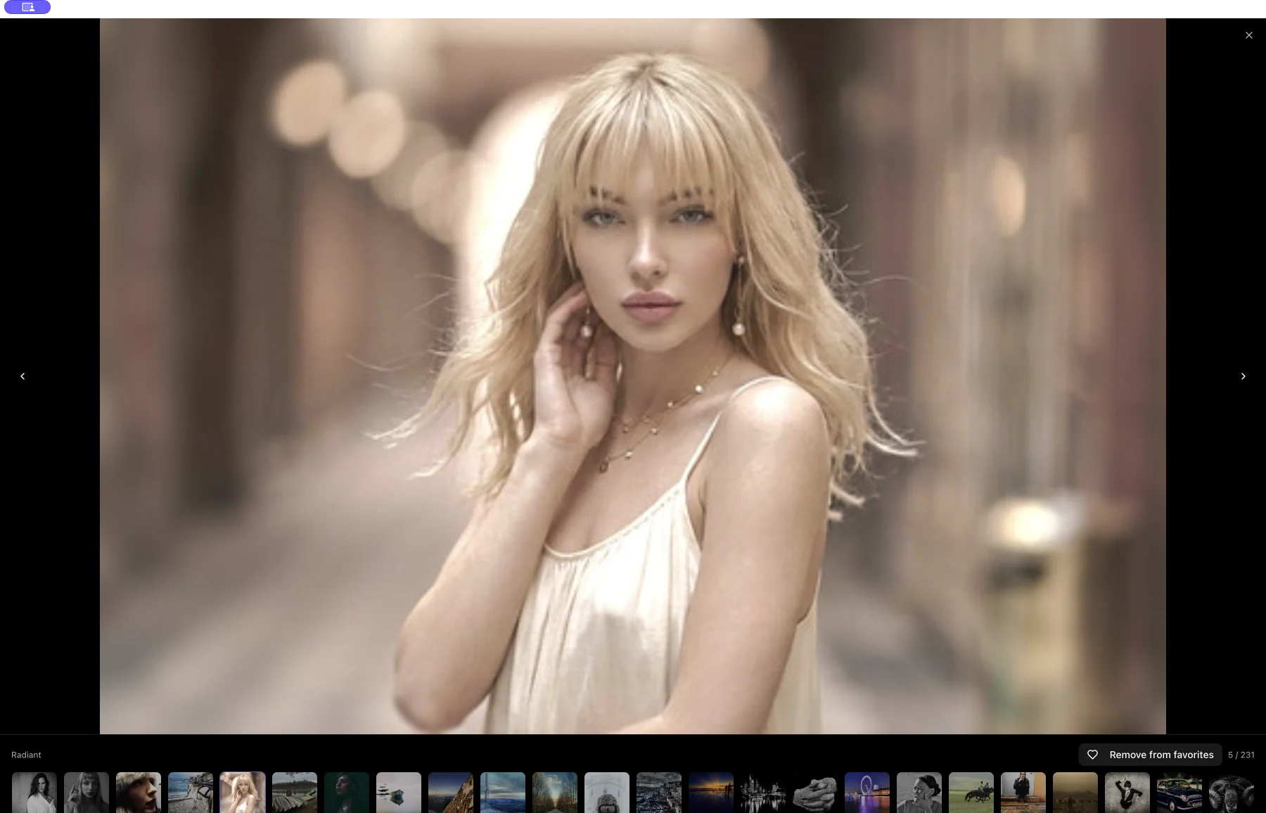 Flickr favorites slideshow in Photo Stream Assistant